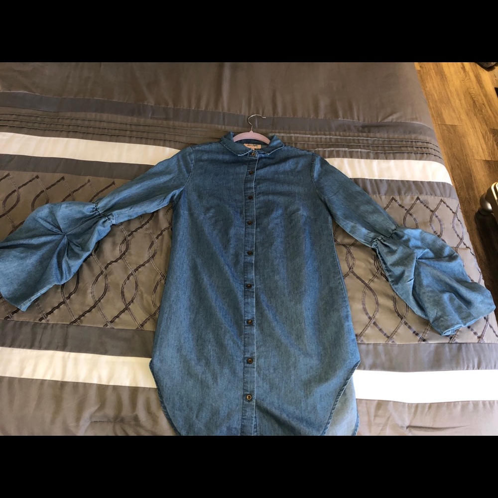 Denim blouse